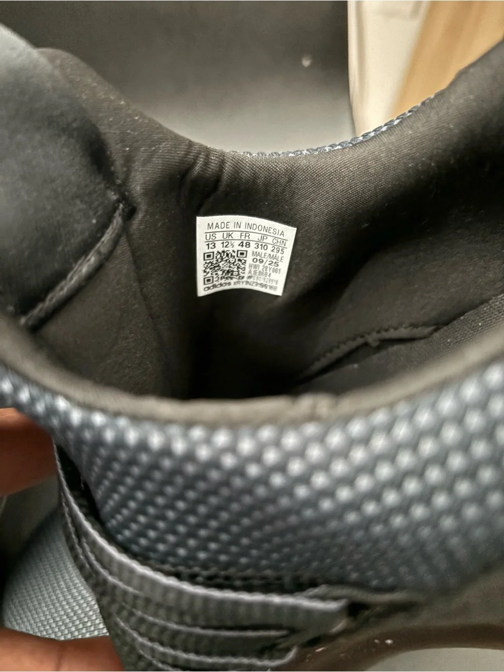 adidas Slip-On Knit Sneakers in Charcoal Gray and Black